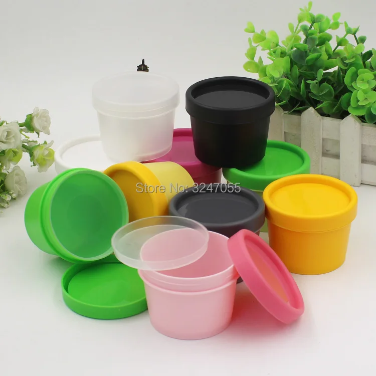 

50G100G Plastic Portable Professional Cosmetic Cream Refillable Container, Frosted Cosmetic Beauty Makeup Tool with Seal Plug