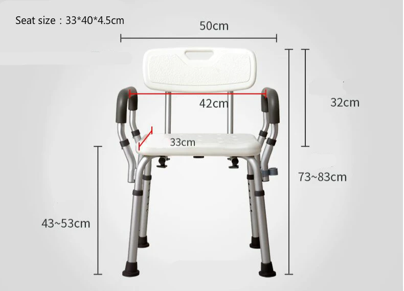 Домашняя ванная комната нескользящий табурет душ отдых сиденье складной стабильный для беременных женщин/пожилых людей/инвалидов стул для купания со спинкой