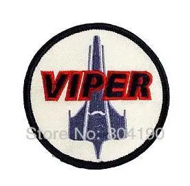

4" Battlestar Galactica patch Viper Pilot Officer Uniform Movie Embroidered LOGO Iron On Patches badge cosplay costume diy