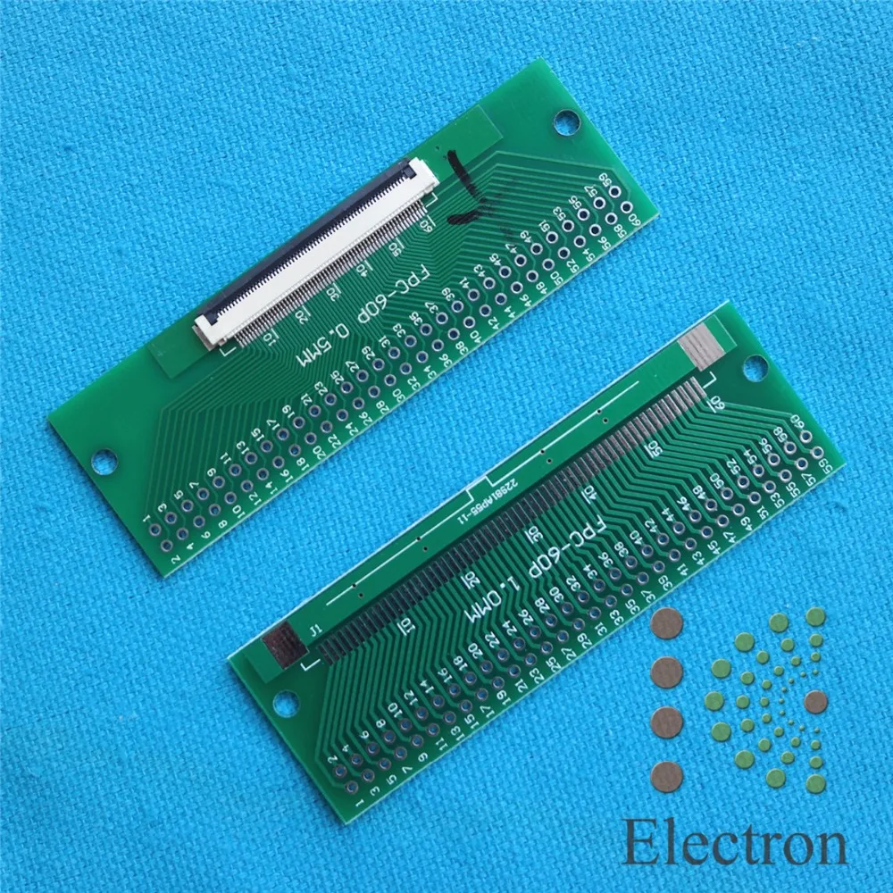 5-Pack 60-Pin IDC Flat Ribbon Cables, 2.0mm Pitch, 20cm Length, Grey (FC To FC Connector)