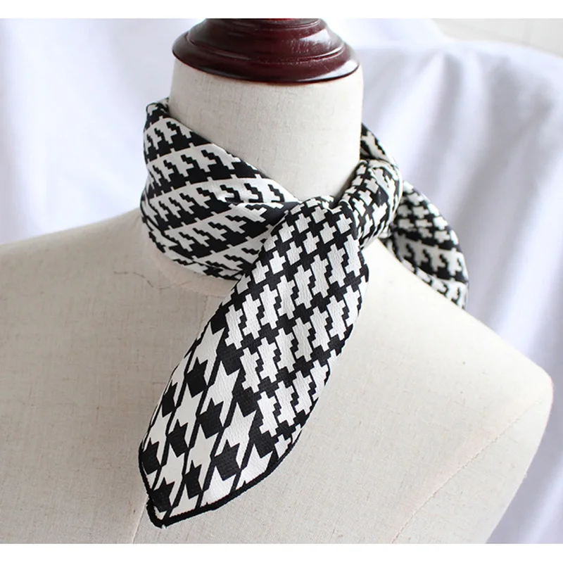 Silk Scarf Women 60*60cm 2018 New Small Square Scarf Decorative