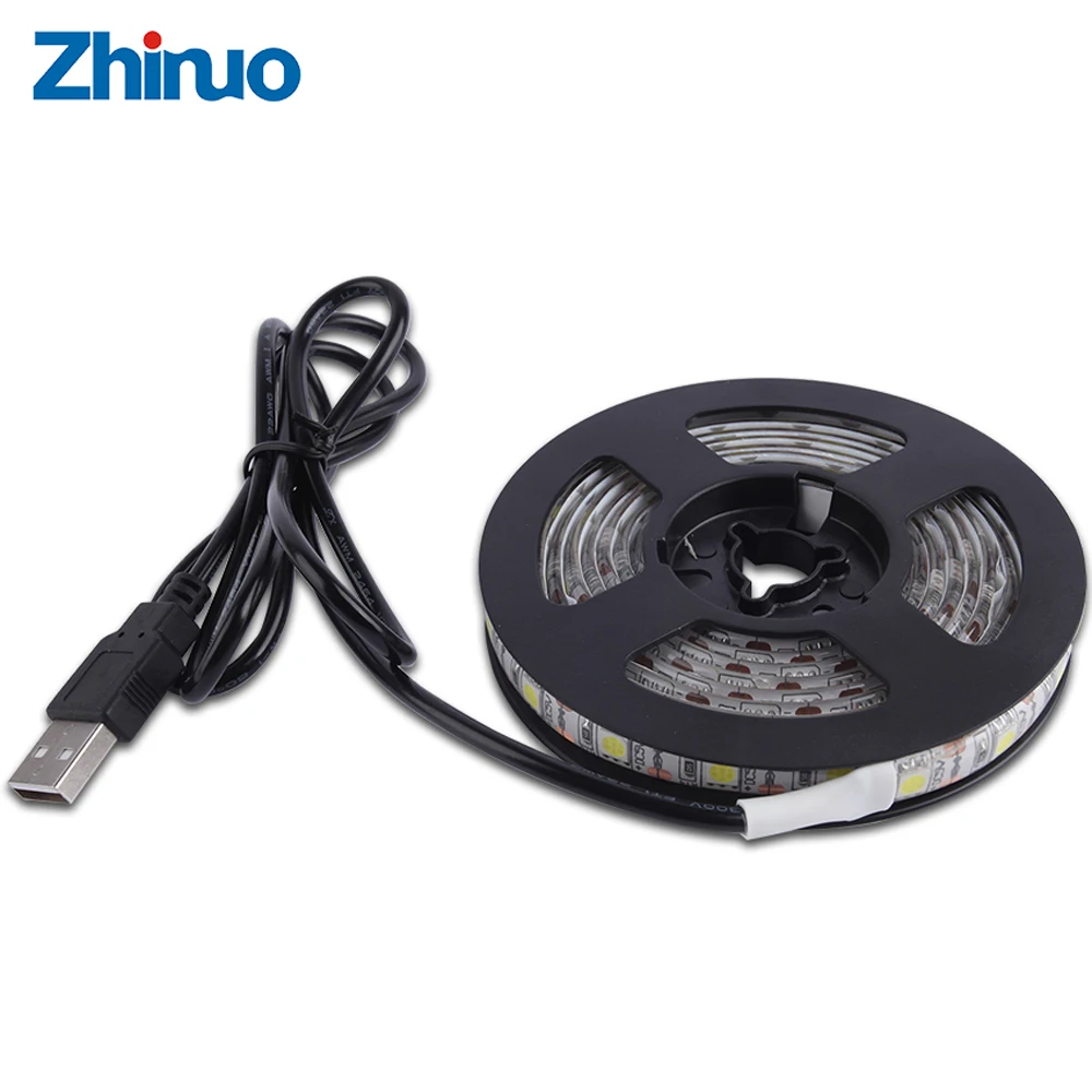Светодиодная лента 5 В USB СВЕТОДИОДНАЯ SMD 5050 Рождественская декоративная веревка