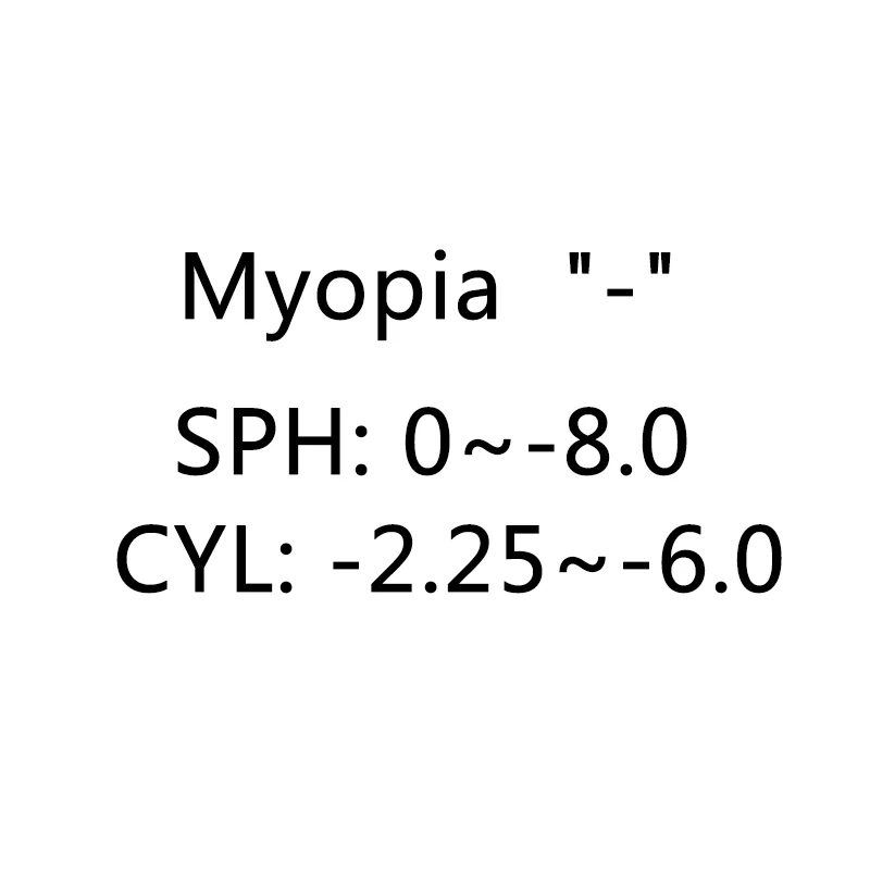 OVZA 1,56 Асферические рецептурные линзы с покрытием радиационной защиты CR-39 смола линзы близорукие линзы - Цвет линз: myopia