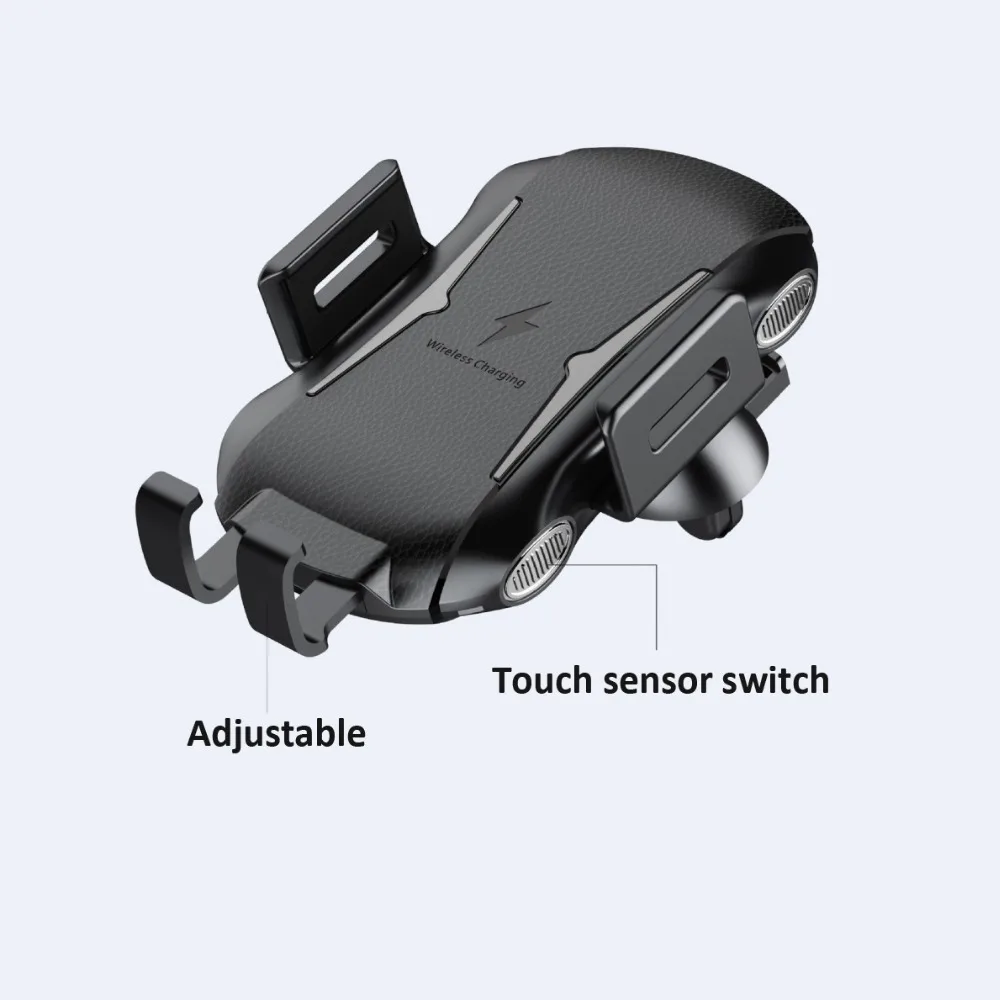 Qi автомобильное Быстрое беспроводное зарядное устройство для iphone 8, 8 Plus XS 7,5 W 10W автомобильное беспроводное зарядное устройство для Samsung Galaxy
