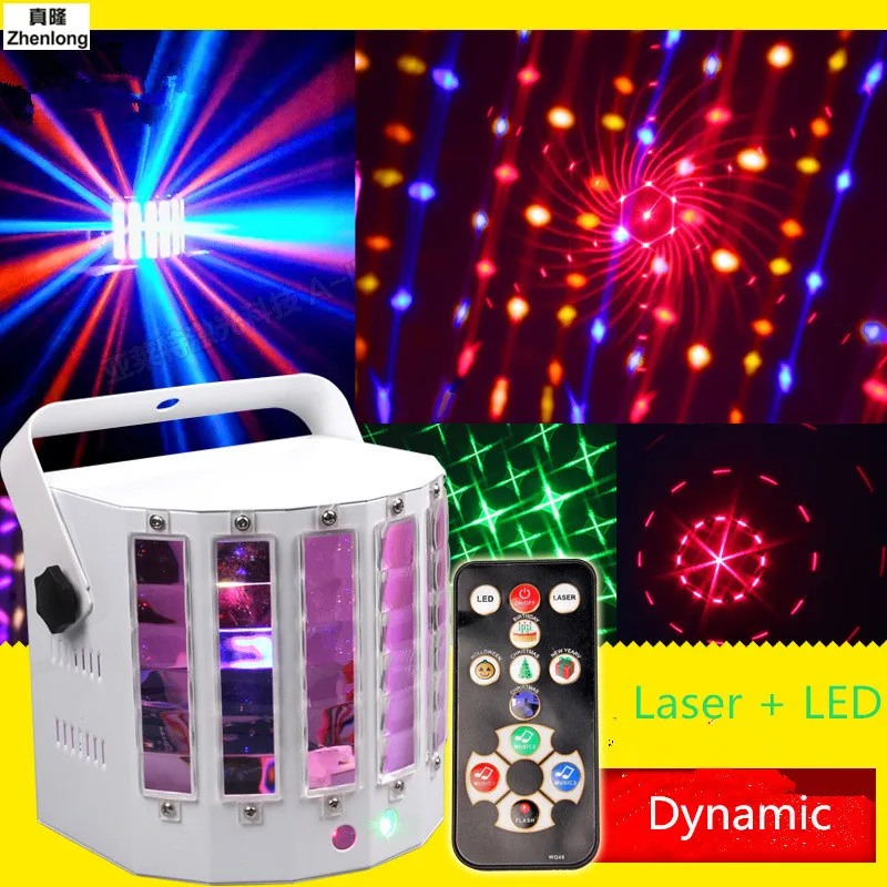 

New 9 Color 2 In 1 Laser Flash Gobo Strobe Butterfly Derby Light DMX512 Disco Club Party Home Entertainment Stage Light Effect