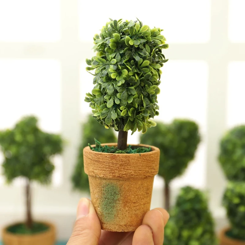 1 Pcs/Lot 4 Styles!!! Small Size Top Mini Artificial Plant Decor Decorative Potted Plant For