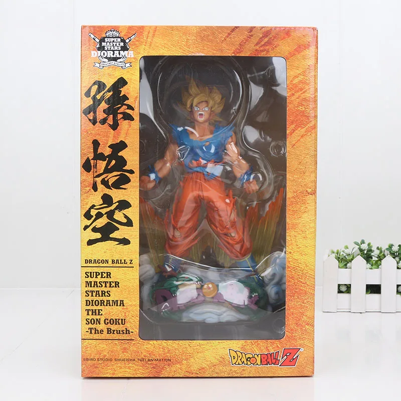 Новое поступление 24 см Dragon Ball Z Супер мастер звезды диорама Son Goku в Кисточки фигурку игрушечной модели куклы