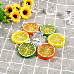 Многоразовые мини моделирование лимон Apple ломтики кубики искусственного льда DIY Свадебная вечеринка украшения для фотографии студии