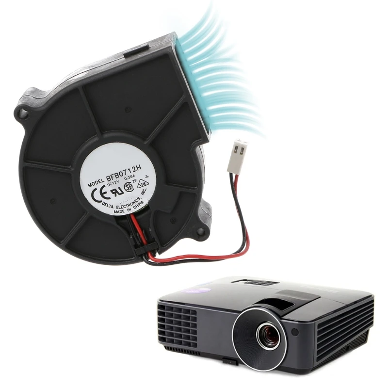 Для Delta BFB0712H 7530 DC 12V 0.36A Вентилятор проектора центробежный вентилятор