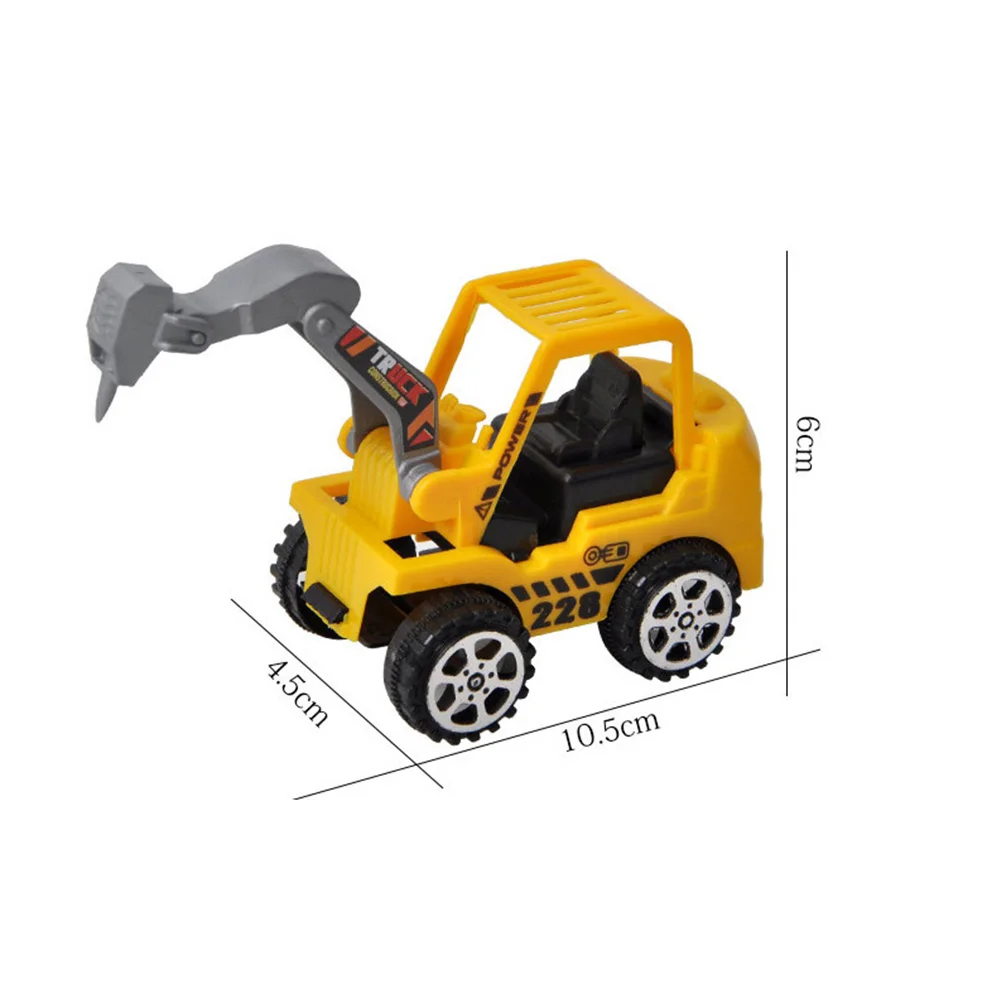 Baby Toys Mini Construction Vehicle Cars Forklift Bulldozer Road Roller Excavator Dump Truck Tractor Toys for 4