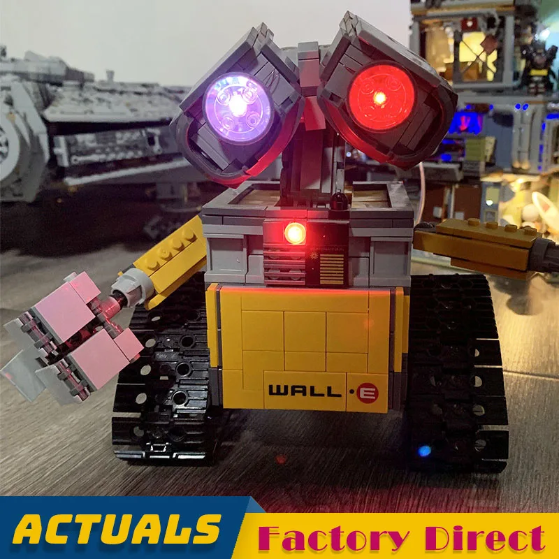 

With Led Light Kits WALL E Robot 16003 Building Blocks Creative Toys Bricks Compatible legoed 21303