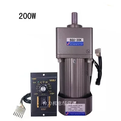 200 Вт 6IK200RGU AC220V AC мотор редуктор с высоким крутящим моментом можно повернуть назад