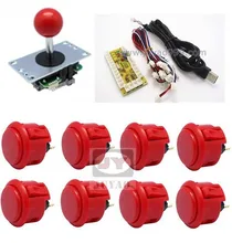 1 kit for PC controller with sanwa buttons and joystick, USB to Jamma arcade games, Single player Multicade Keyboard Encoder