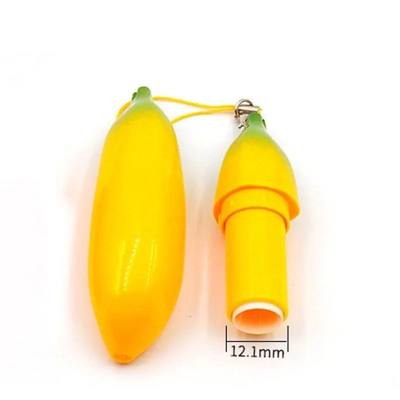 Уникальная пустая губная помада, тюбик, макияж, блеск для губ, желтый, в форме банана, дизайнерские контейнеры, косметическая губная помада, бутылка, бальзам для губ, тюбик 12,1 мм