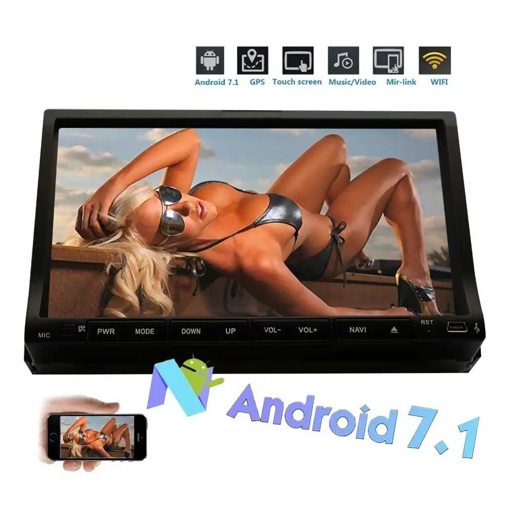 2GB 32G Octa Core 7 2 Din Android 7 1 Car Stereo font b Radio b