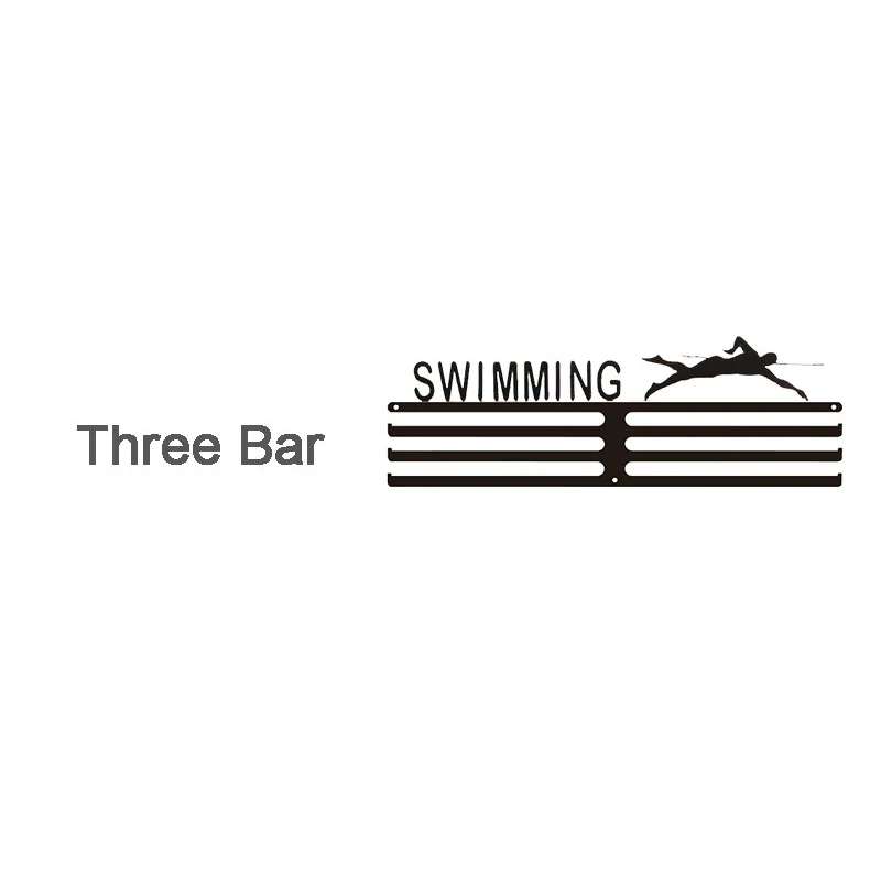 Показ swimingsports медаль за марафон вешалка - Цвет: 33cm Three Bar