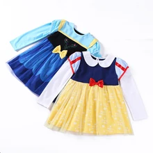 Рождественские платья для маленьких девочек; костюм для хеллоуина из тюля; платье Белоснежки, принцессы Анны, Эльзы; детское платье; Vestidos; вечерние мини-платья для детей 6 лет