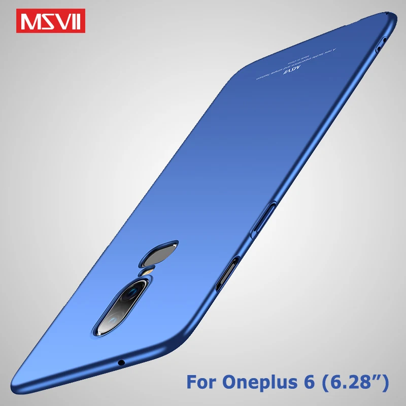 Чехол One plus 6 T Msvii чехол из шелковой кожи для Oneplus Oneplus6 твердый PC Plus телефона
