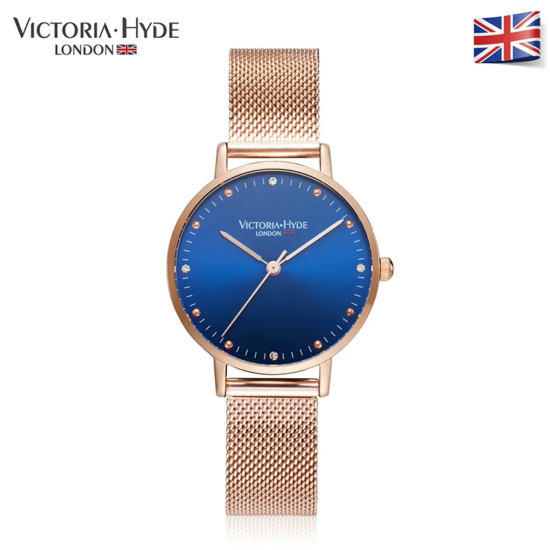 

Victoria Hyde Women Watches Rose Gold Luxury Brand Stainless Steel Band Ladies Dress Quartz Wristwatches Waterproof Gift Box