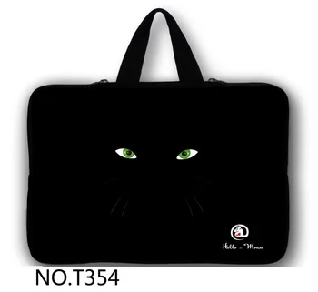 

Black Cool Cat Face Notebook laptop Sleeve Case Bag Handbag For 13" 13.3"inch MacBook Air Pro Retina