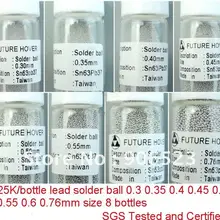 Наиболее часто используется 25 K этилированный 8 бутылок 0,3 0,35 0,4 0,45 0,5 0,55 0,6 0,76 мм BGA паяльный шар