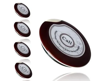 

Wireless service calling button 5pcs ultrathin single button waiter call bell restaurant wireless pager buzzer