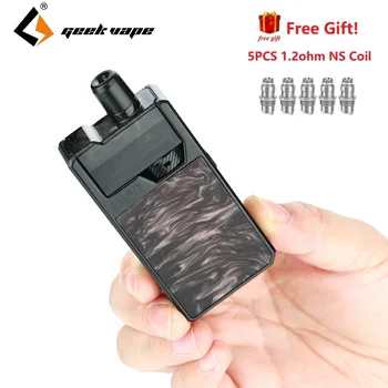 

Free 5pcs NS Coil Newest Geekvape Frenzy Pod Vape Kit with Built-in 950mAh & 2ml Pod & advanced AS Micro Chipset vs Minifit Kit