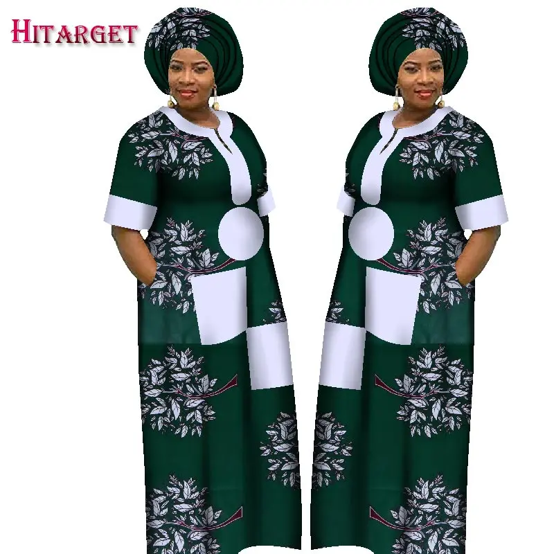 

2017 Autumn Dress for Women Dashiki Custom Made African Printed Dresses Women Comfortable Loose women african clothing WY1226