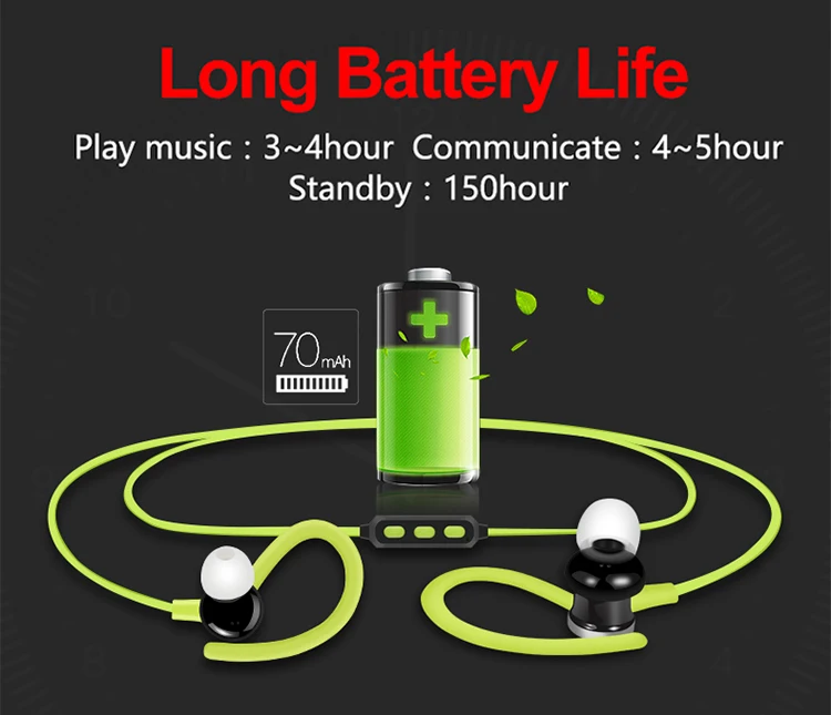 Wireless Sport Headphones Blue tooth Headsets V4.1 Running Earphone Music Stereo HD Mic Handsfree For iPhone XiaoMi