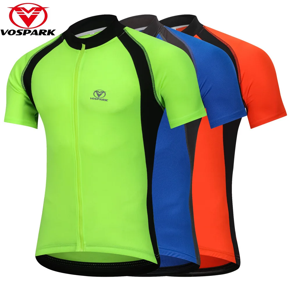 

VOSPARK Summer Pro Team Men's Cycling Jersey Short Sleeve Ride Bike Clothing Bicycle Clothes Breathable Mtb Maillot Sportswear