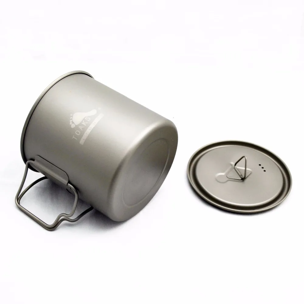 Toaks Titanium Pot 550ml 650ml Ultralight Portable Camping Picnic Pot Cookware 3