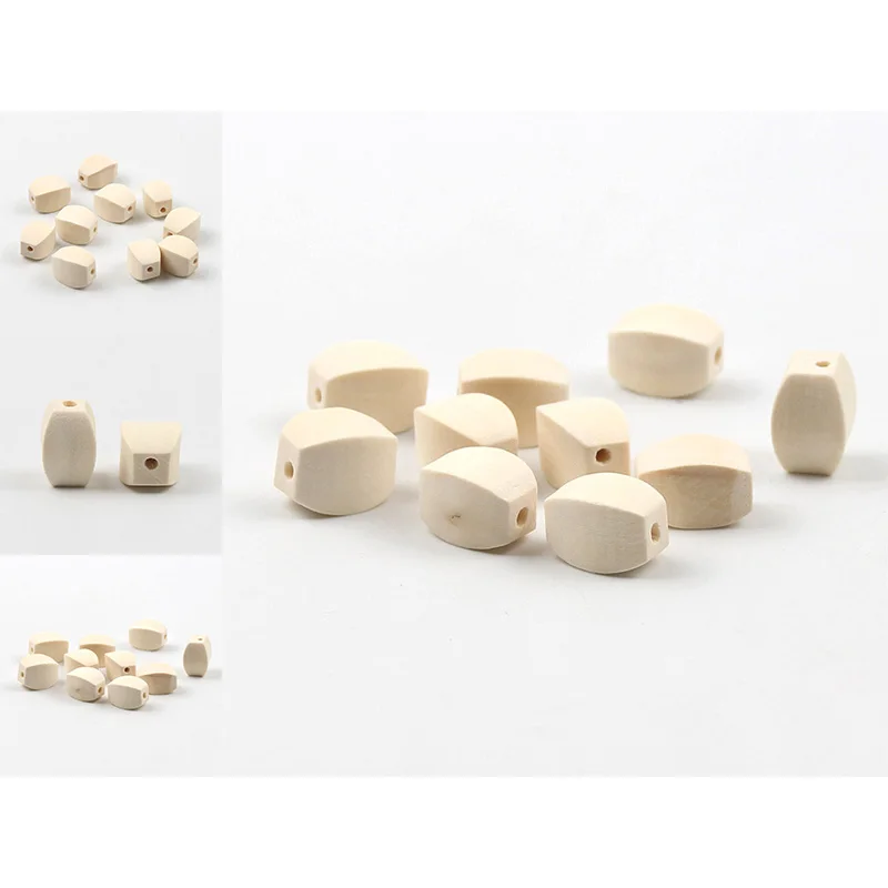 

9x13mm 30pcs/lot Natural Wooden Beads Loose Unfinished Wood Spacer Beads For Jewelry Making DIY Necklace Accessories