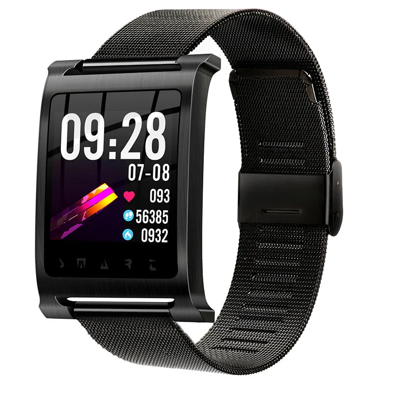 

Men's Smart Watch for Men K6 Steel Business Steel Mesh Band Sports Fitness Watch Heart Rate Monitor Bluetooth Smartwatch relogio