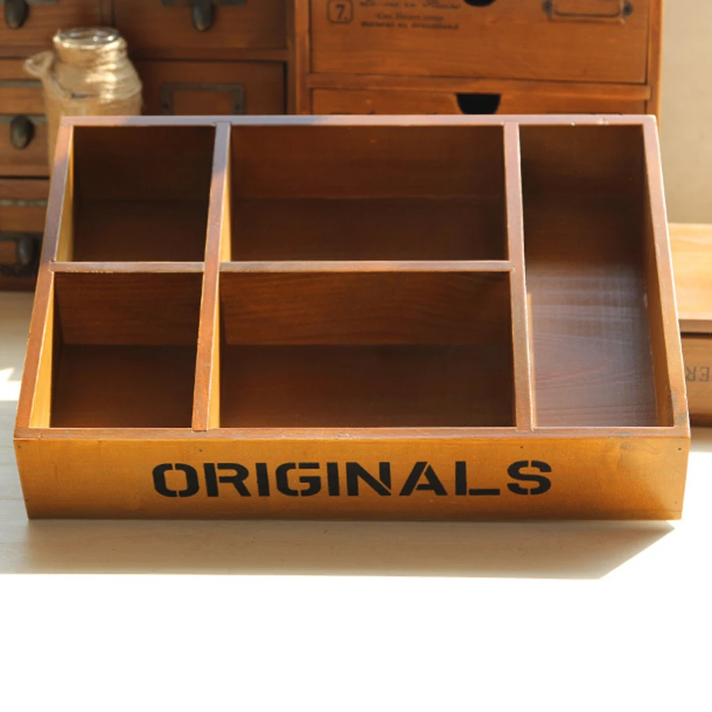 خشبية صندوق تخزين es مع 5 شبكات تصميم المنزل الديكور صندوق تخزين مكتب منظمة خشبية صندوق تخزين es مع 5 شبكات تصميم المنزل الديكور صندوق تخزين مكتب منظمة