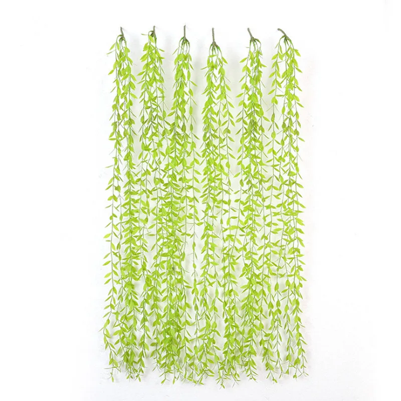 

Artificial Green Leaves Vines Fake Plant Ivy Simulation Rattan Courtyard Decoration Wedding Party Home Decor DIY 7A0932