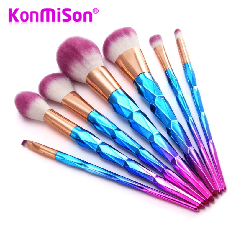 

7 pcs/set Makeup Brushes Tool Set Cosmetic Powder Eye Shadow Foundation Blush Blending Beauty Make Up Eyeshadow Brush Maquiagem