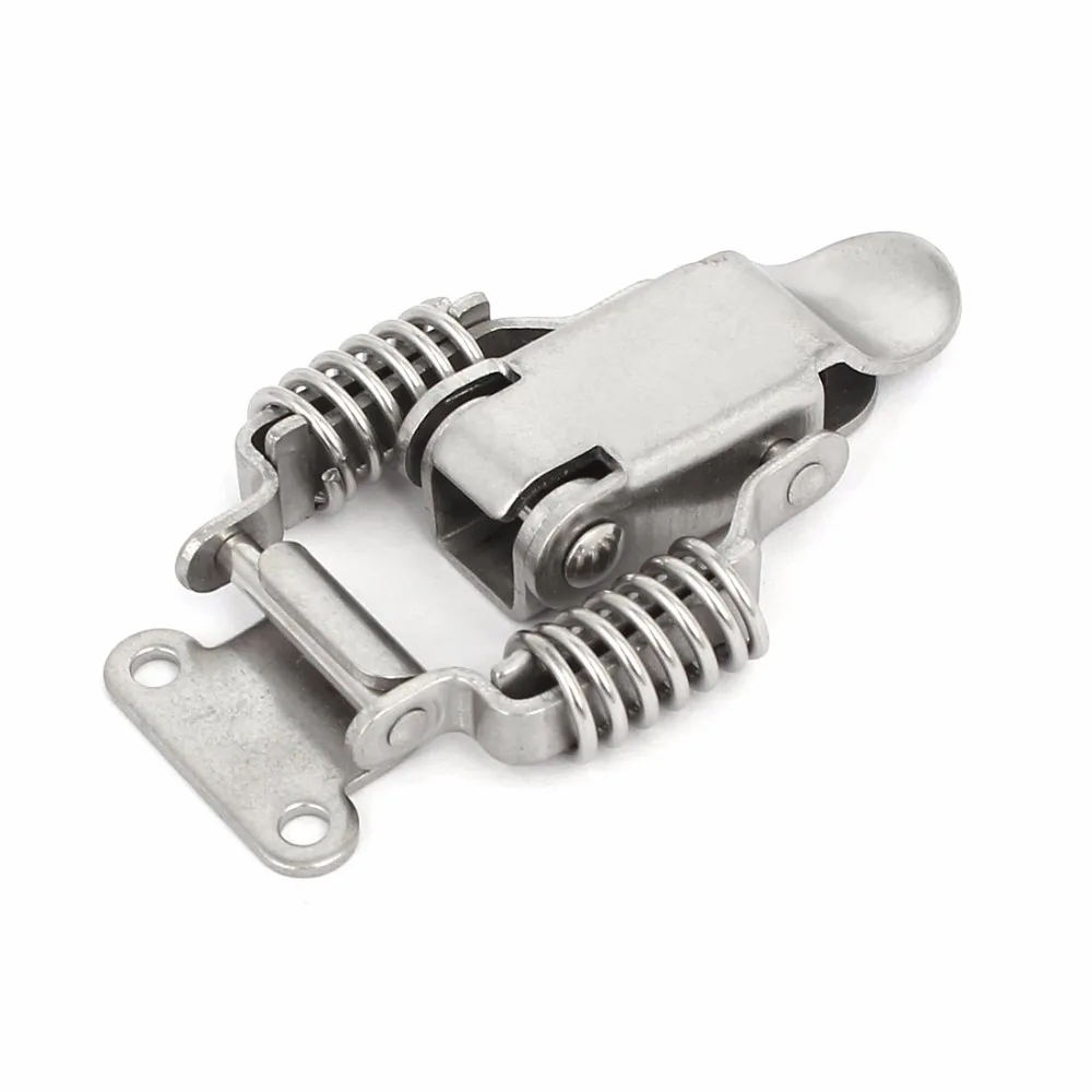 Uxcell New Arrival 1Pcs 65x38x10mm 304 Stainless Steel Spring Loaded