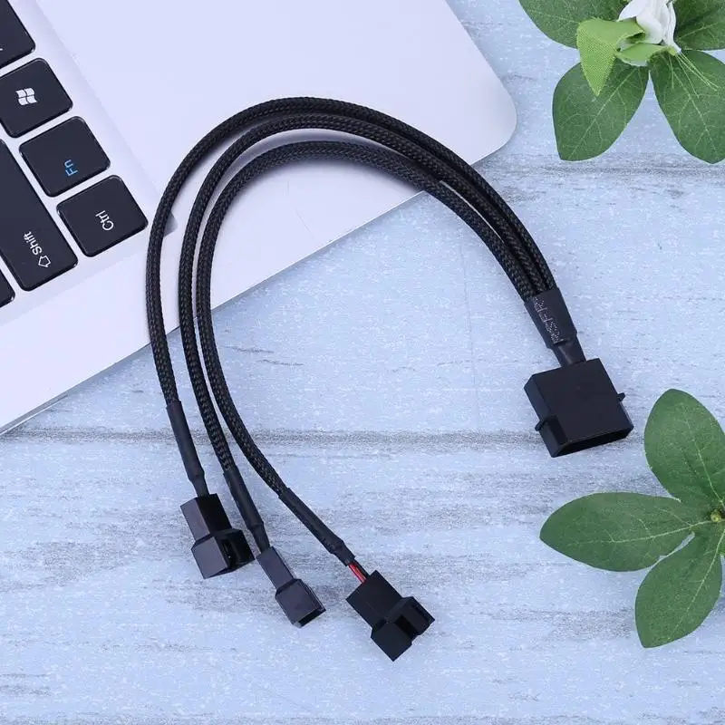 4 контактный IDE Molex на 3 портовый 3Pin/4pin кулер ЦП кулер/Чехол/Chasis охлаждающий