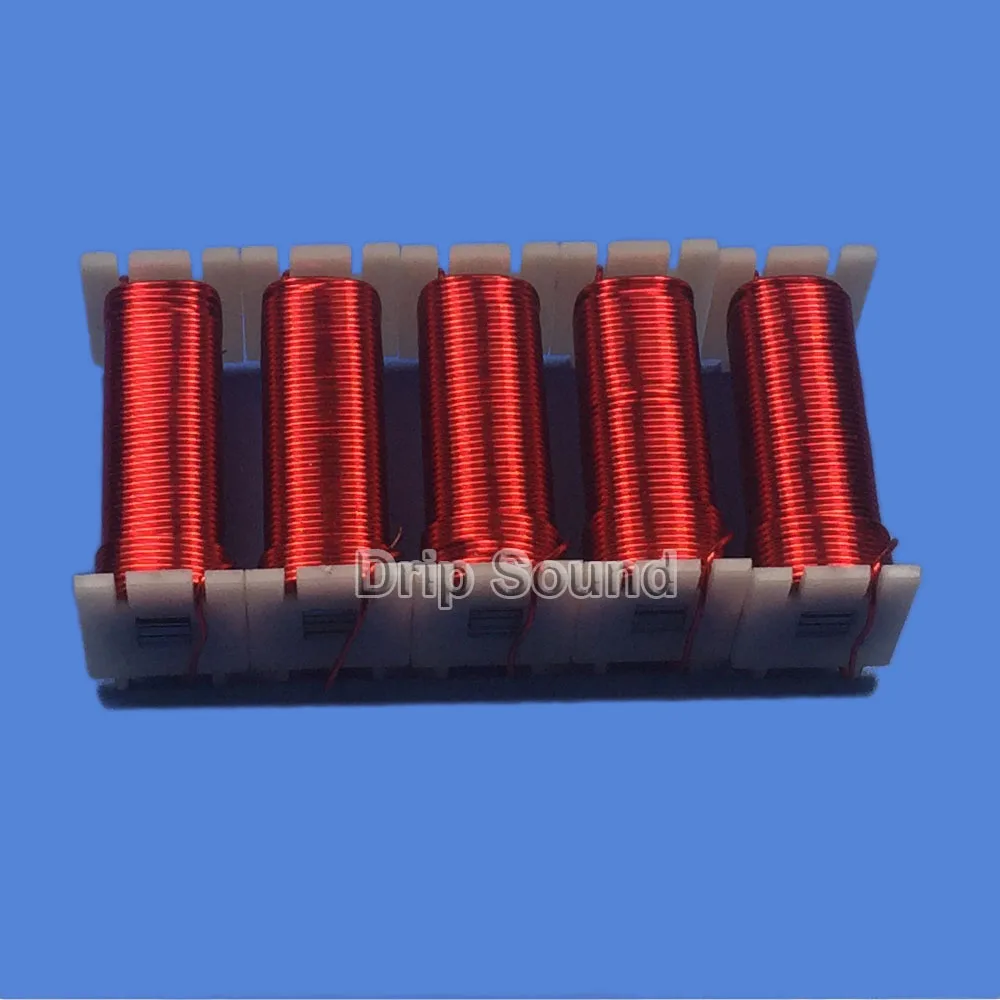 1 шт. 0,8 мм 4mH-10mH аудио усилитель динамик Кроссовер Индуктор с железным сердечником 4N бескислородная медная проволока катушка# красный