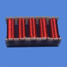 1 шт. 0,8 мм 4mH-10mH аудио усилитель динамик Кроссовер Индуктор с железным сердечником 4N бескислородная медная проволока катушка# красный