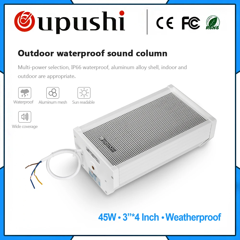 Oupushi CS 643 40 Вт 4 дюймовая Водонепроницаемая звуковая колонка 70 100 в для занятий
