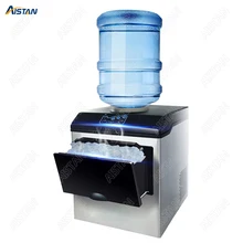 HZB25 электрическая пулевидная льдогенератор, машина для изготовления льда, настольная машина для зазубренного потока воды