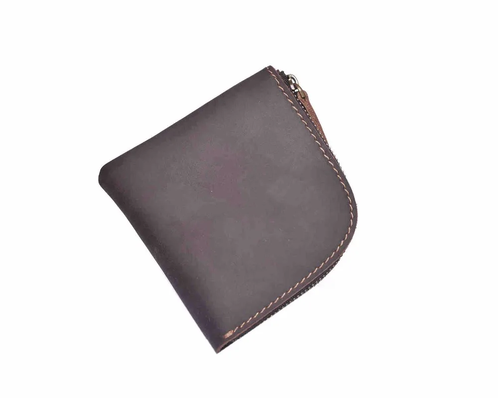 Mens Trifold Wallet With Zip Coin Pocket