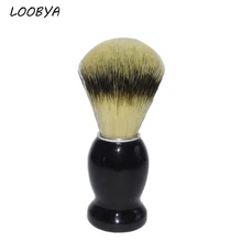 2 шт./компл. щетка для бритья Мужская Борода Парикмахерская инструмент с синтетическими волосами с черной деревянной ручкой