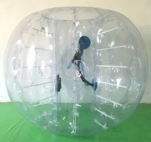 Хорошее качество 1,5 м, 0,8 мм, надувной шар для бампербола, Зорб фитбол, bubble футбол, бампер мяч, bumperz, надувной Human Hamster мяч - Цвет: Clear