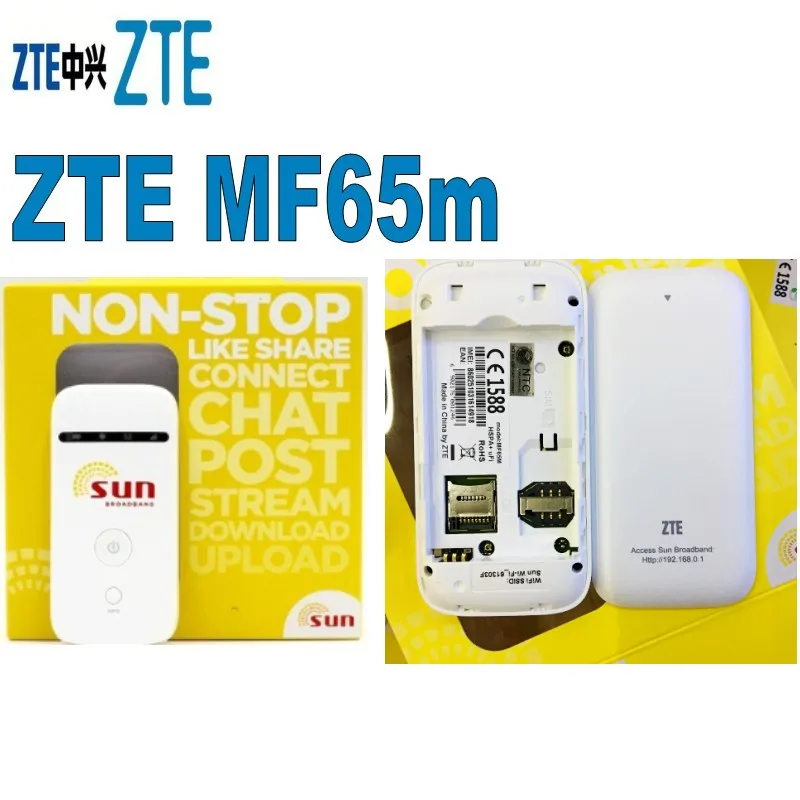 Лот из 500 шт ZTE MF65m 3G HSPA + точка доступа мобильный роутер Карманный WIFI