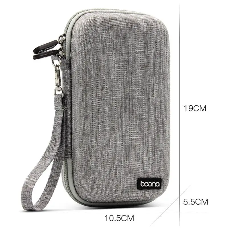 Baona Eva портативный жесткий диск сумка power Bank чехол наушники жесткая коробка для хранения карт памяти USB кабель Органайзер мини наушники B