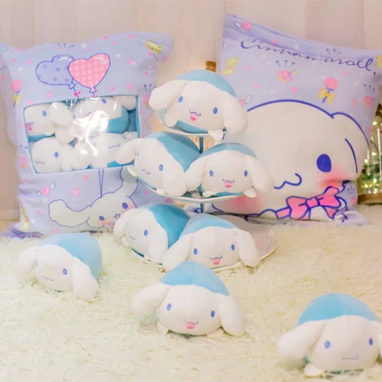 Супер милый ЦУМ Cinnamoroll большие уши собака мелодия мультфильм кукла подушка, плюшевые игрушки в 1 мешок для детей Подарки для девочек