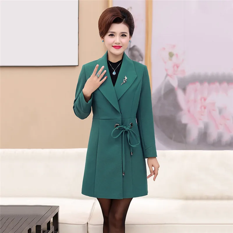 Red Nouveau Lâche 40 Femelle Un Bouton Coupe 50 sky Automne Survêtement Cw188 navy Ans armygreen vent Moyen Blue Tranchée 2018 Wine Femmes Long Dames Tempérament xqH4Ft