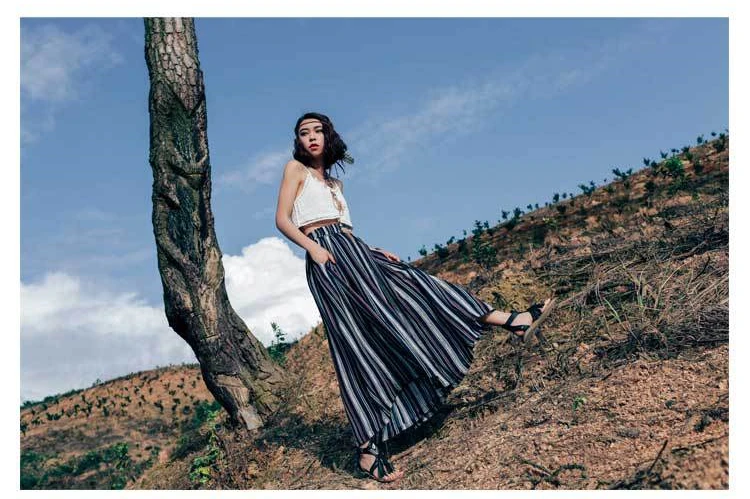 Y002 striped wide leg pants (1)